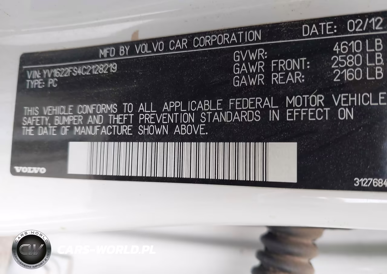 2012 Volvo S60 T5 VIN:YV1622FS4C2128219 - 9