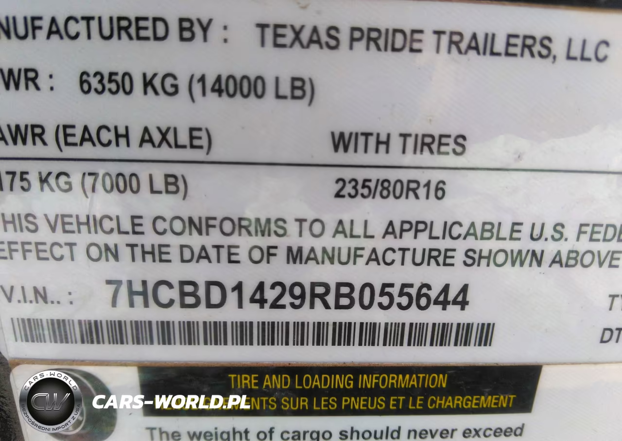 2024 Texas Pride Trailers Pride VIN:7HCBD1429RB055644 - 9