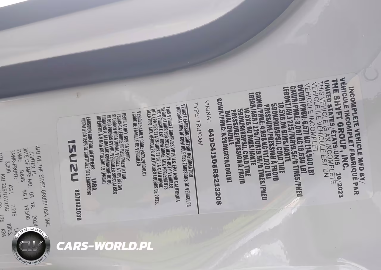 2024 Isuzu Npr Hd VIN:54DC4J1D5RS213208 - 9
