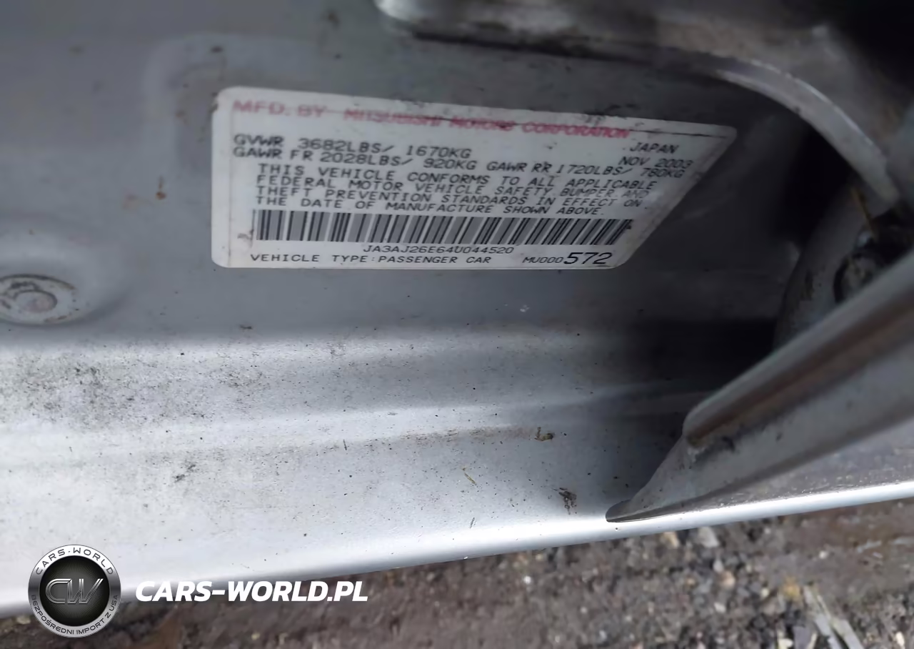 2004 Mitsubishi Lancer Es VIN:JA3AJ26E64U044520 - 9