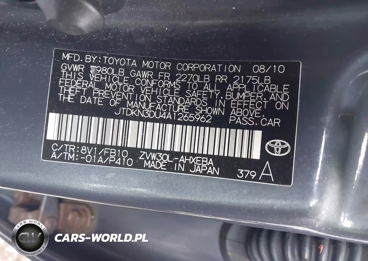 2010 Toyota Prius Ii VIN:JTDKN3DU4A1265962 - 9