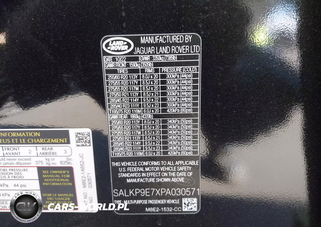 2023 Land Rover Range Rover P530 Se VIN:SALKP9E7XPA030571 - 9