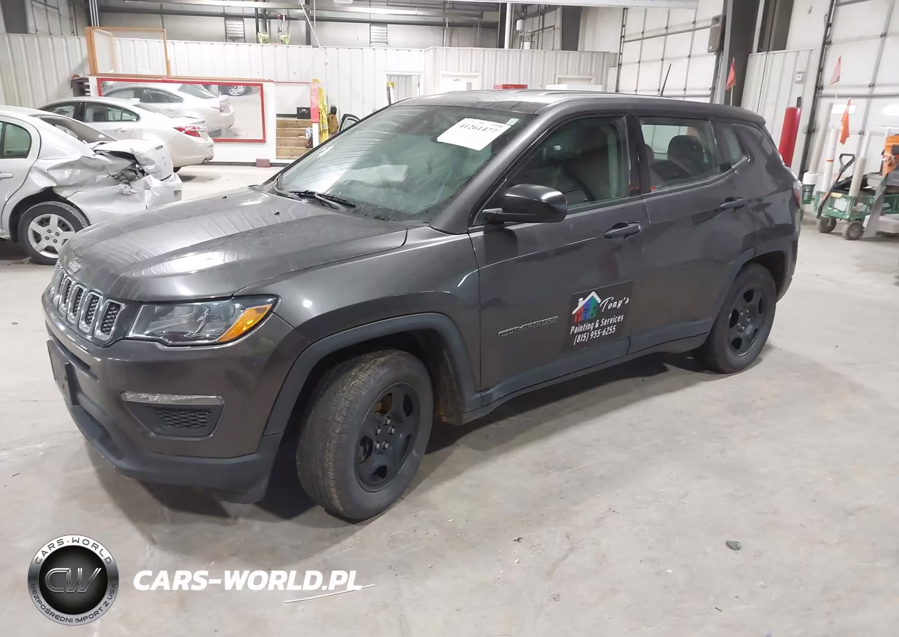 2019 Jeep Compass Sport Fwd VIN:3C4NJCAB1KT809680 - 2