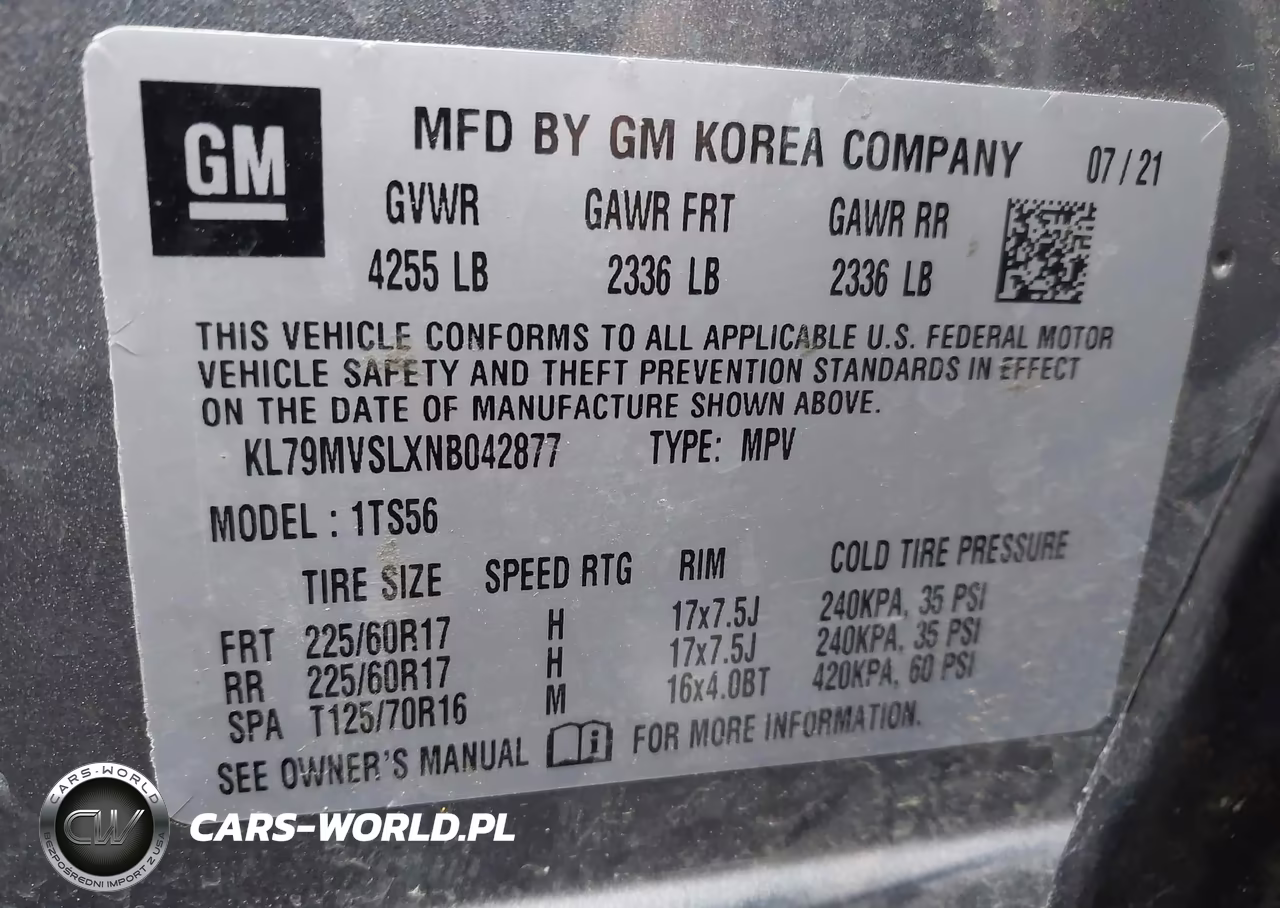 2022 Chevrolet Trailblazer Fwd Activ VIN:KL79MVSLXNB042877 - 9