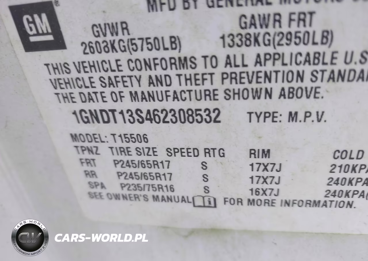 2006 Chevrolet Trailblazer Lt VIN:1GNDT13S462308532 - 9