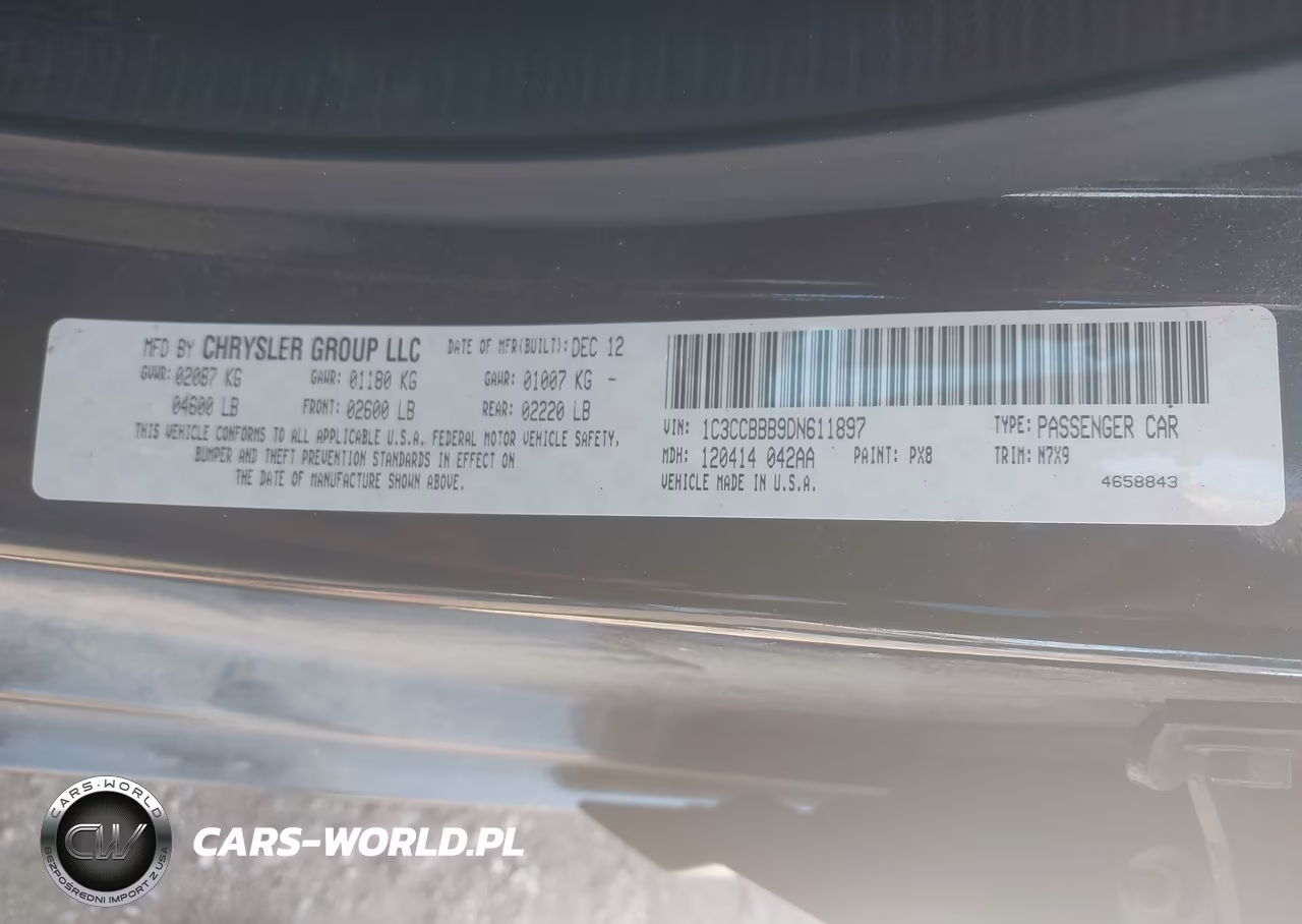 2013 Chrysler 200 Touring VIN:1C3CCBBB9DN611897 - 9