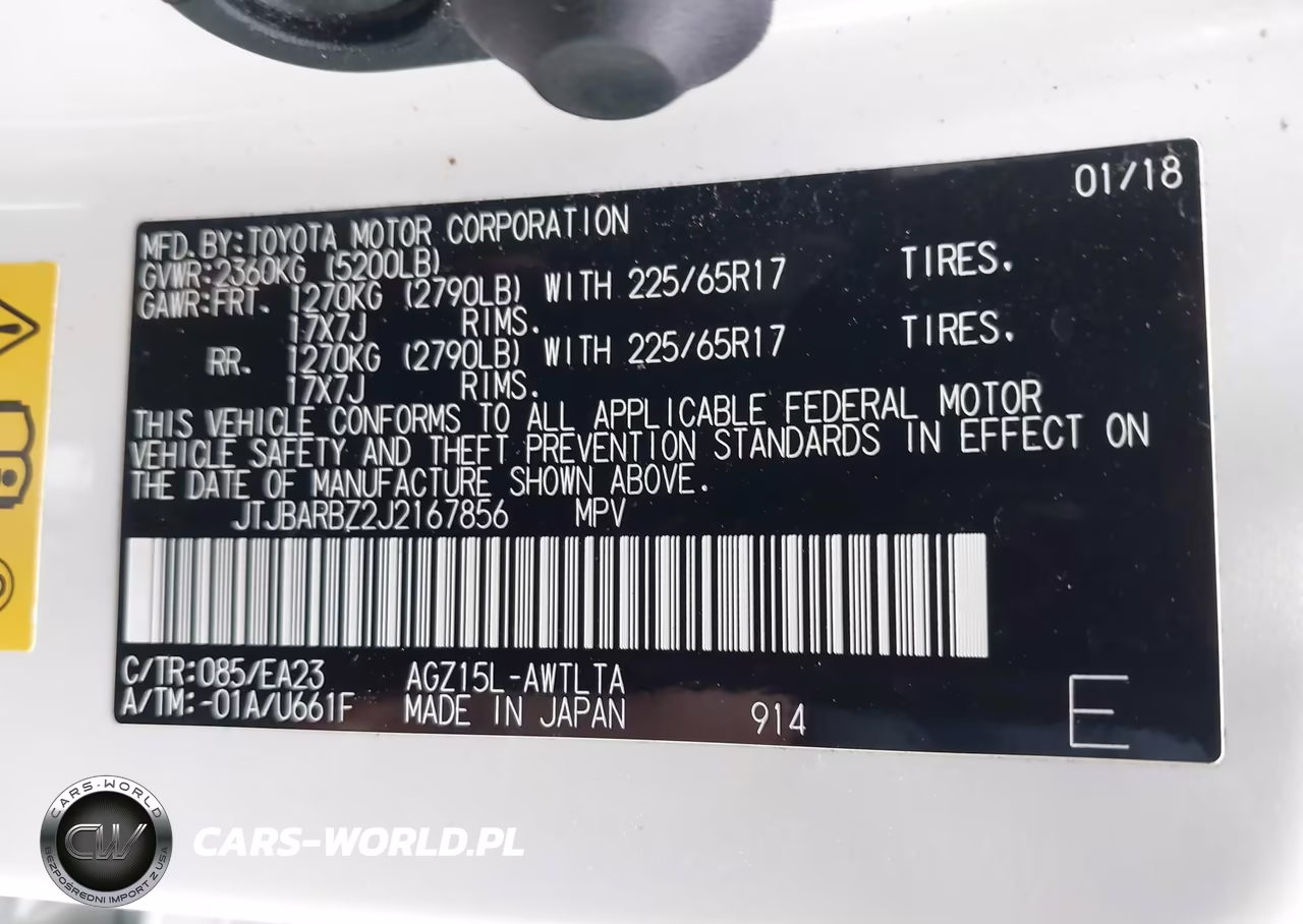 2018 Lexus Nx 300 VIN:JTJBARBZ2J2167856 - 9