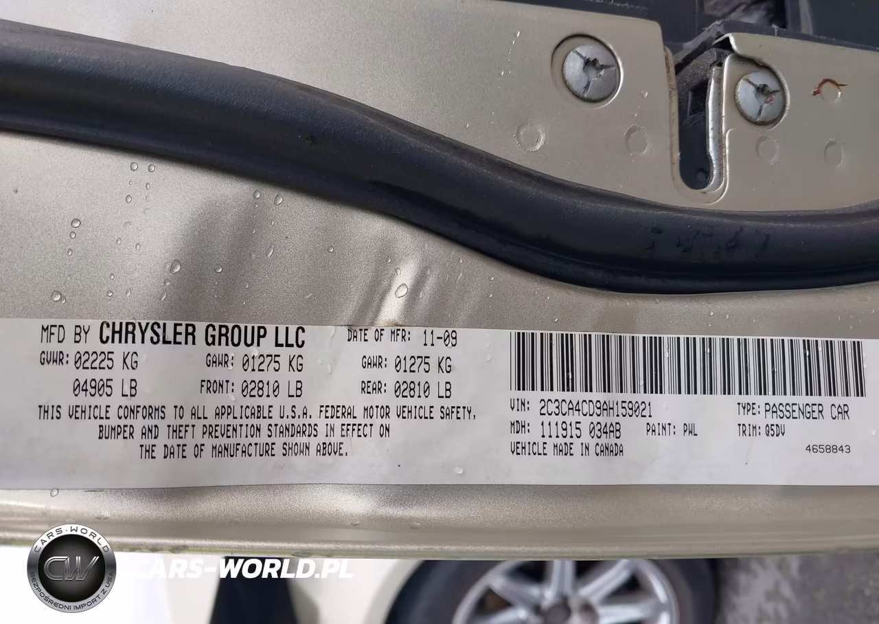 2010 Chrysler 300 Touring VIN:2C3CA4CD9AH159021 - 9