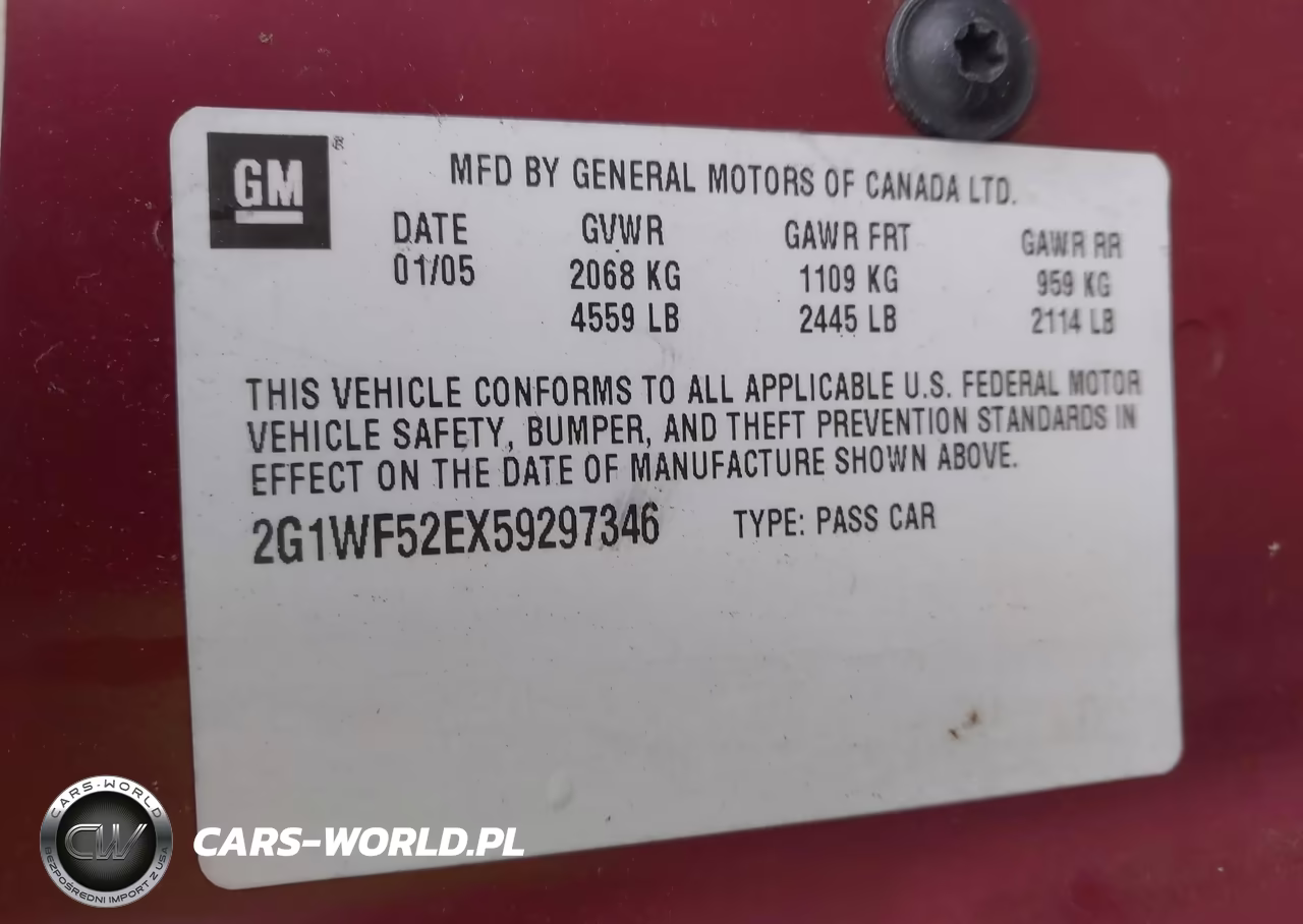 2005 Chevrolet Impala VIN:2G1WF52EX59297346 - 9