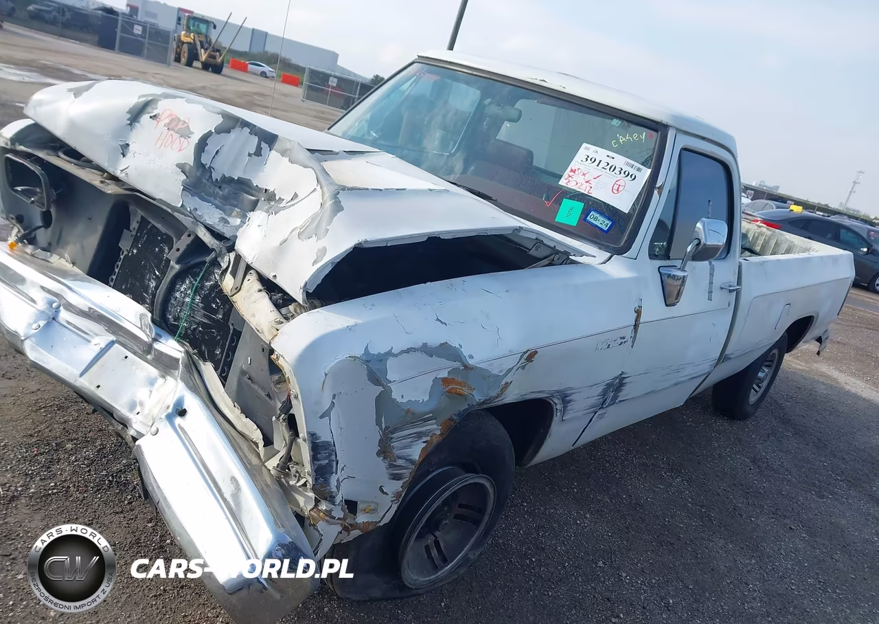 1991 Dodge D-Series D150 VIN:1B7HE16Y4MS238533 - 2