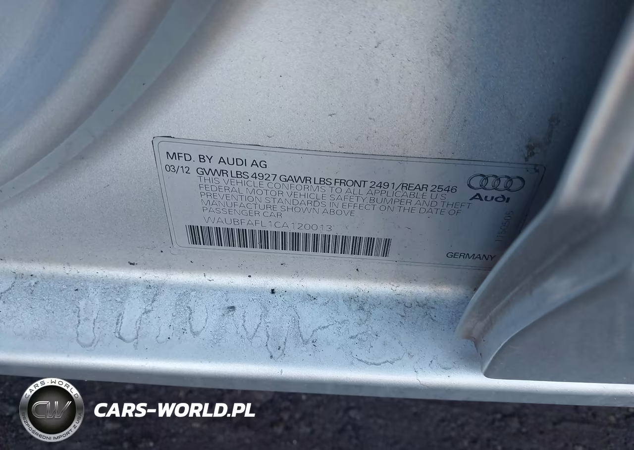 2012 Audi A4 2.0T Premium VIN:WAUBFAFL1CA120013 - 9