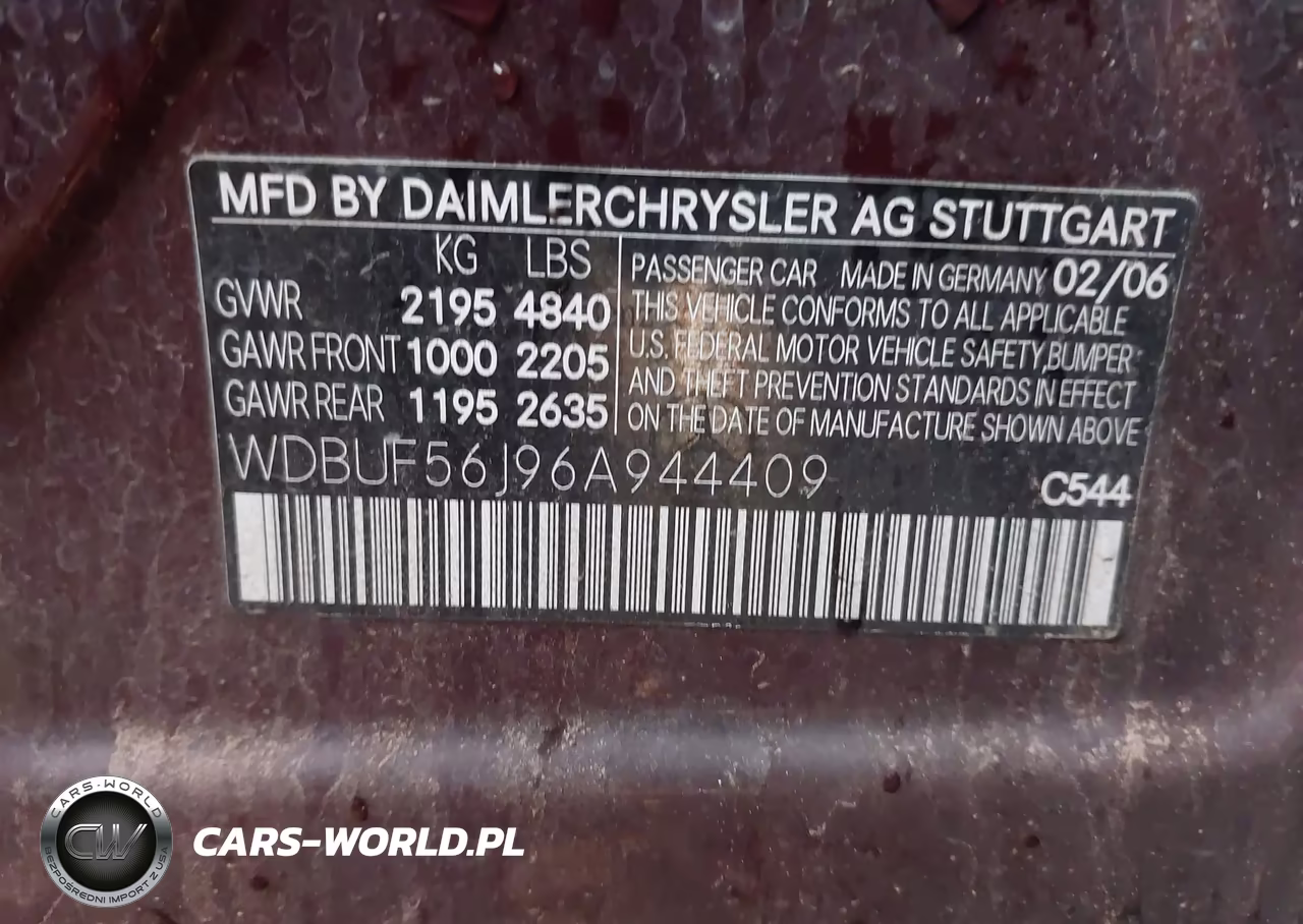 2006 Mercedes-Benz E 350 VIN:WDBUF56J96A944409 - 9