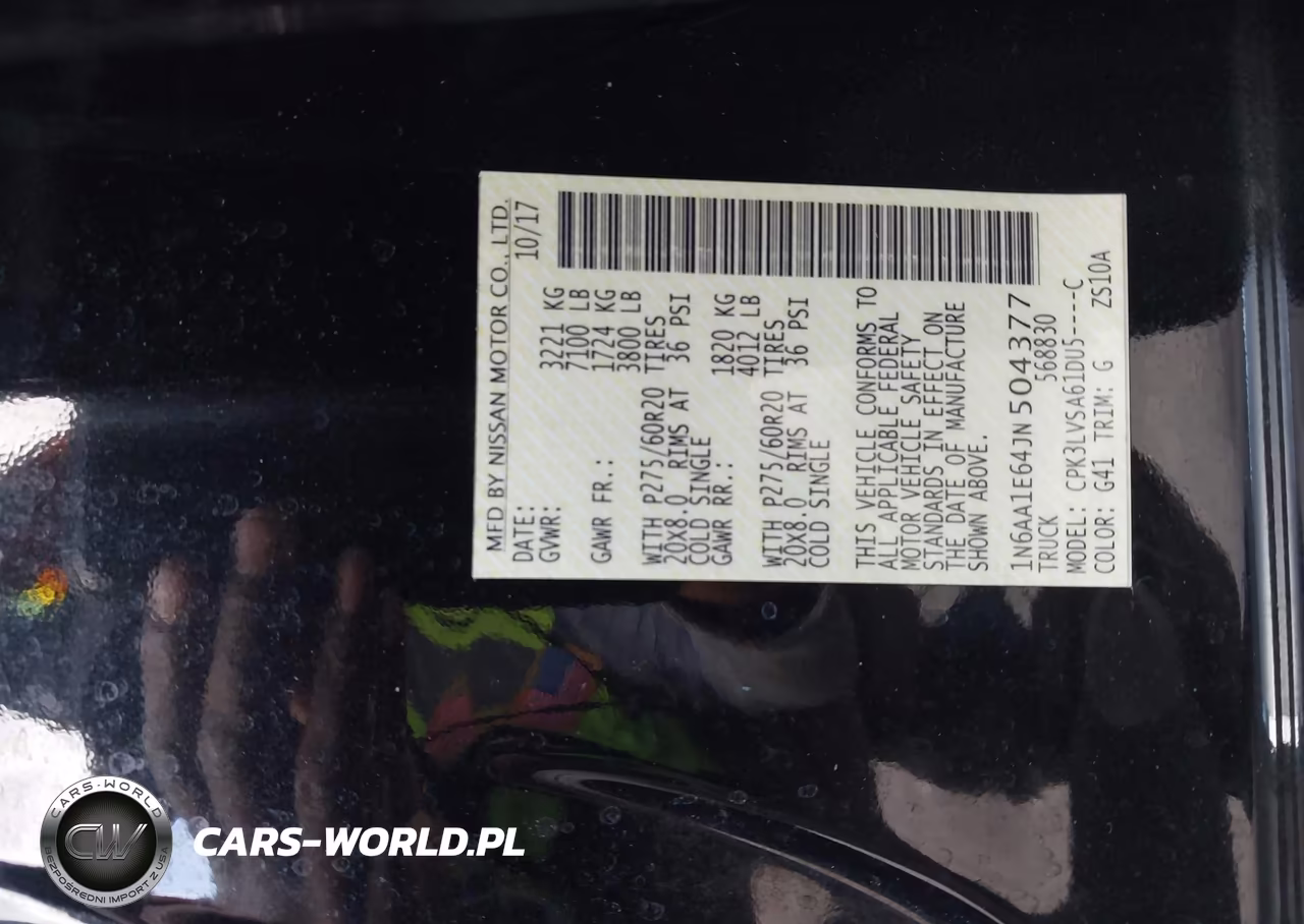 2018 Nissan Titan Sl VIN:1N6AA1E64JN504377 - 9