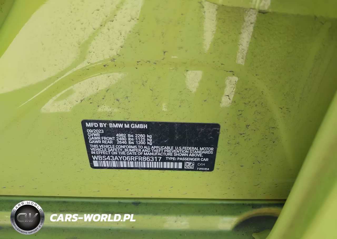 2024 BMW M3 Competition xDrive VIN:WBS43AY06RFR86317 - 9