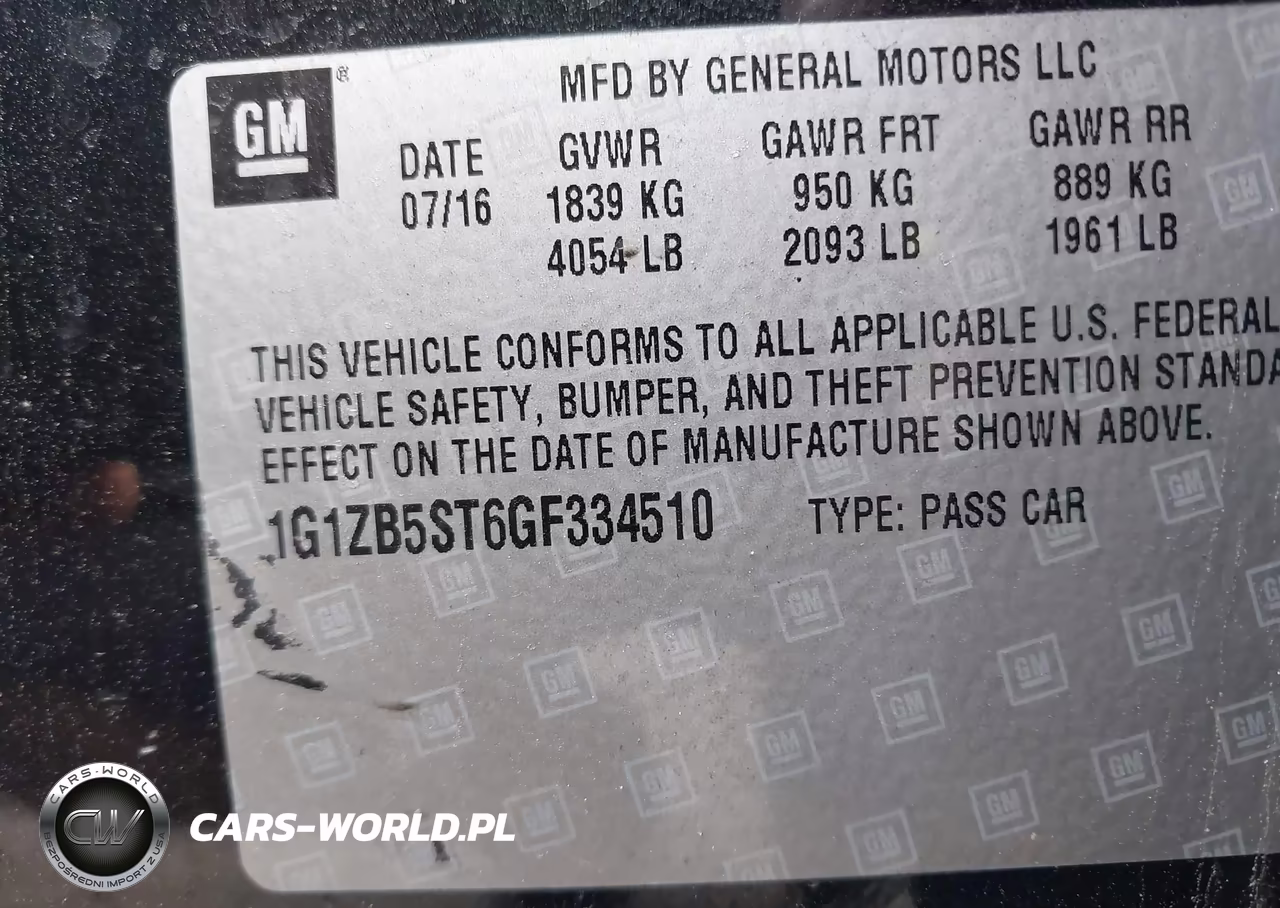 2016 Chevrolet Malibu Ls VIN:1G1ZB5ST6GF334510 - 9