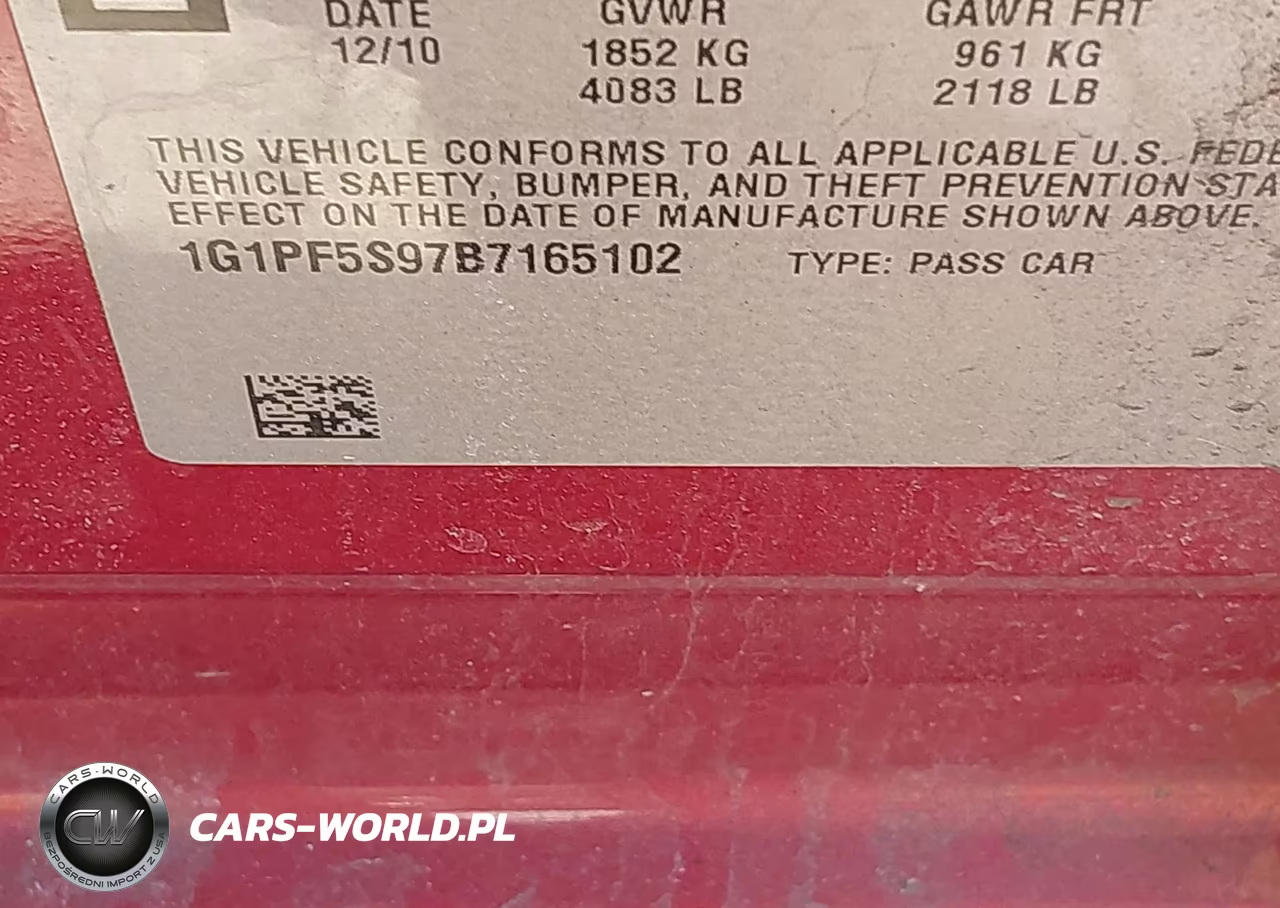 2011 Chevrolet Cruze 1Lt VIN:1G1PF5S97B7165102 - 9