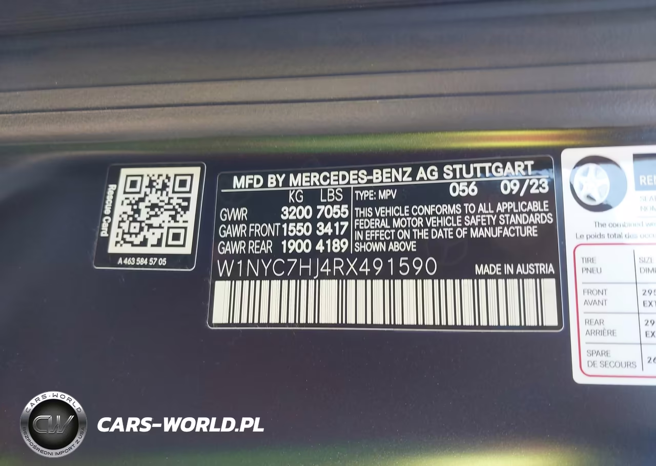 2024 Mercedes-Benz Amg G 63 4Matic VIN:W1NYC7HJ4RX491590 - 9