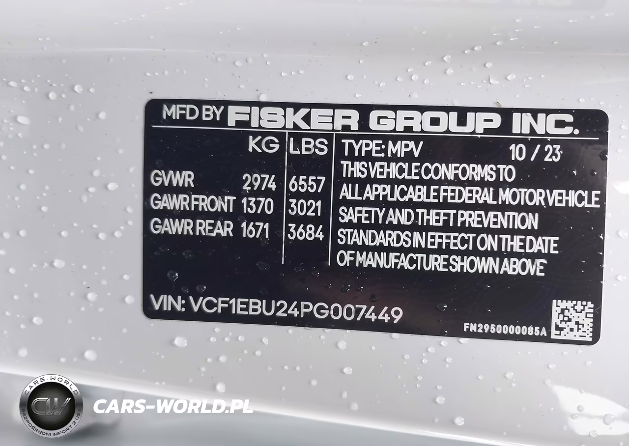 2023 Fisker Ocean Extreme VIN:VCF1EBU24PG007449 - 9
