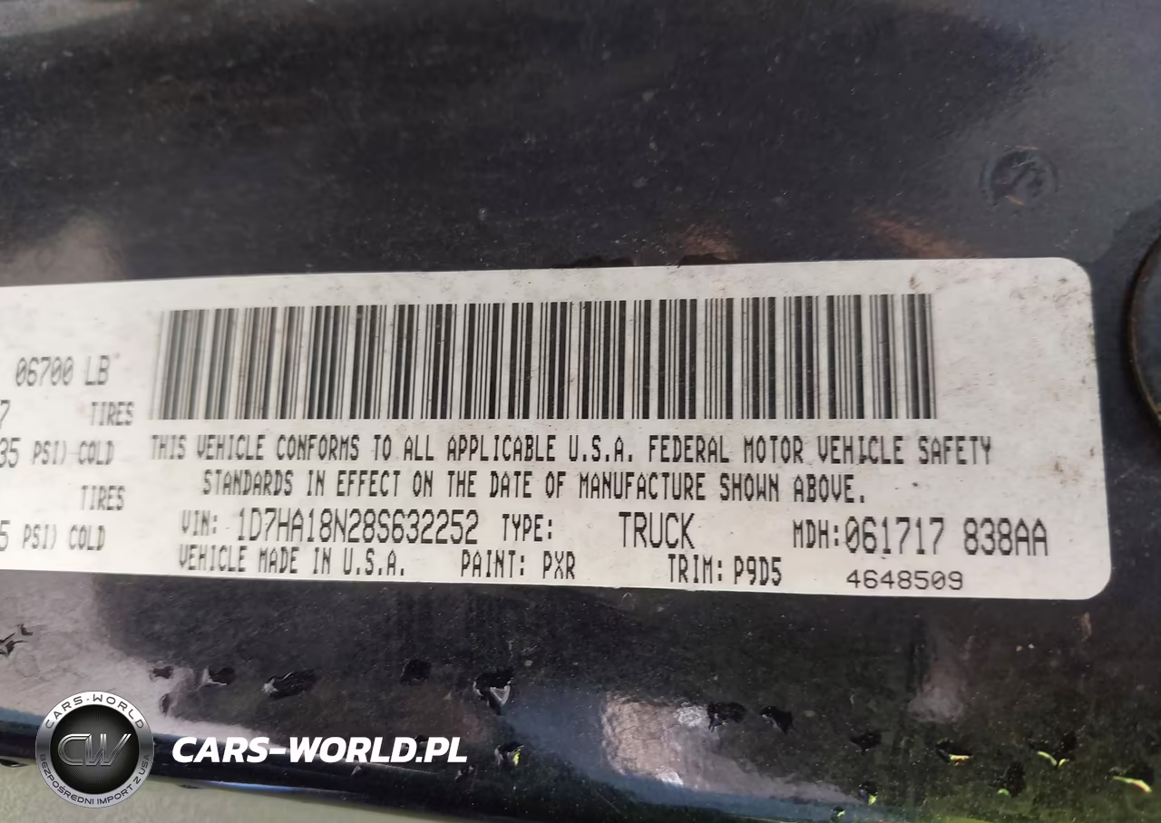 2008 Dodge Ram 1500 St VIN:1D7HA18N28S632252 - 9