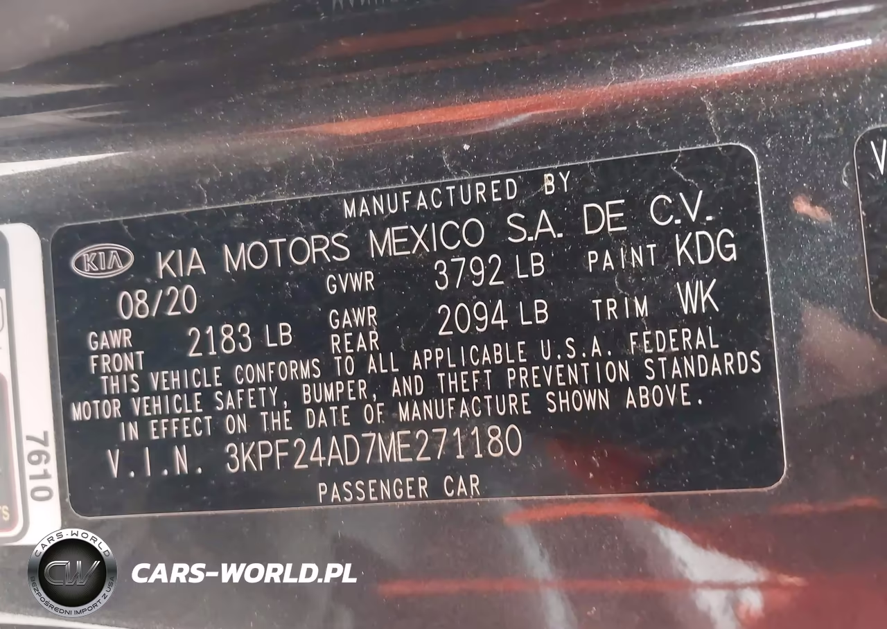 2021 Kia Forte Lxs VIN:3KPF24AD7ME271180 - 9