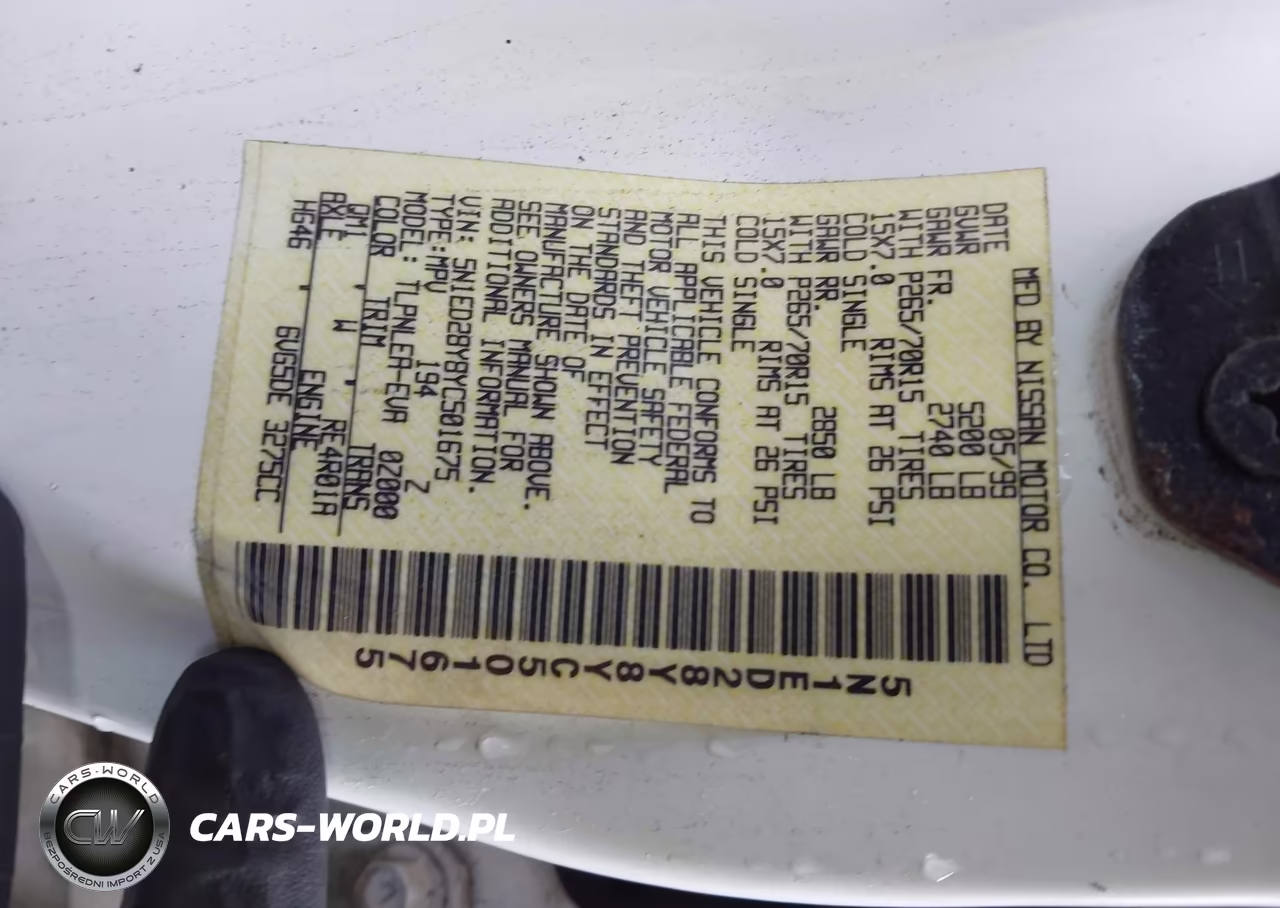 2000 Nissan Xterra Se-Xe VIN:5N1ED28Y8YC501675 - 9