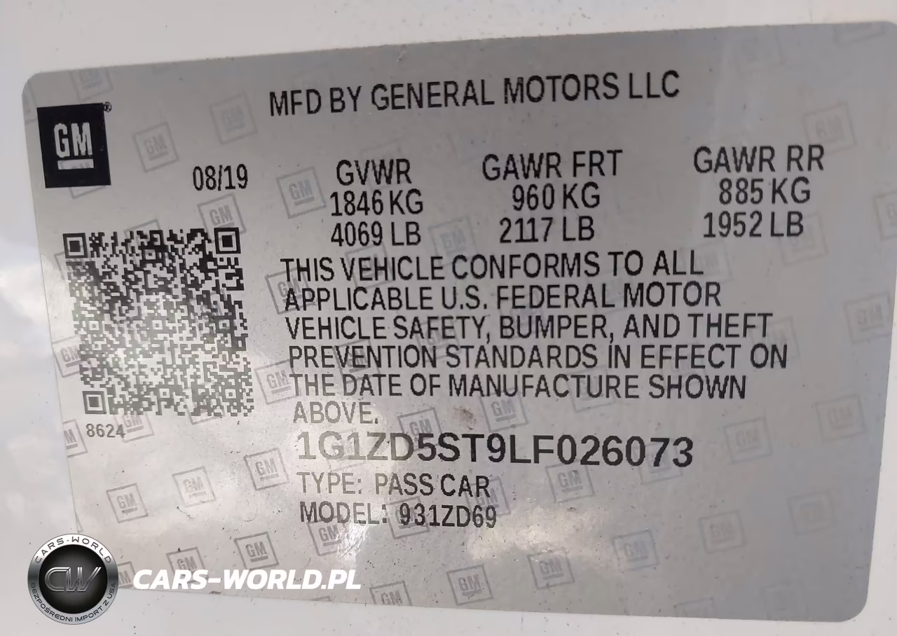 2020 Chevrolet Malibu Fwd Lt VIN:1G1ZD5ST9LF026073 - 9