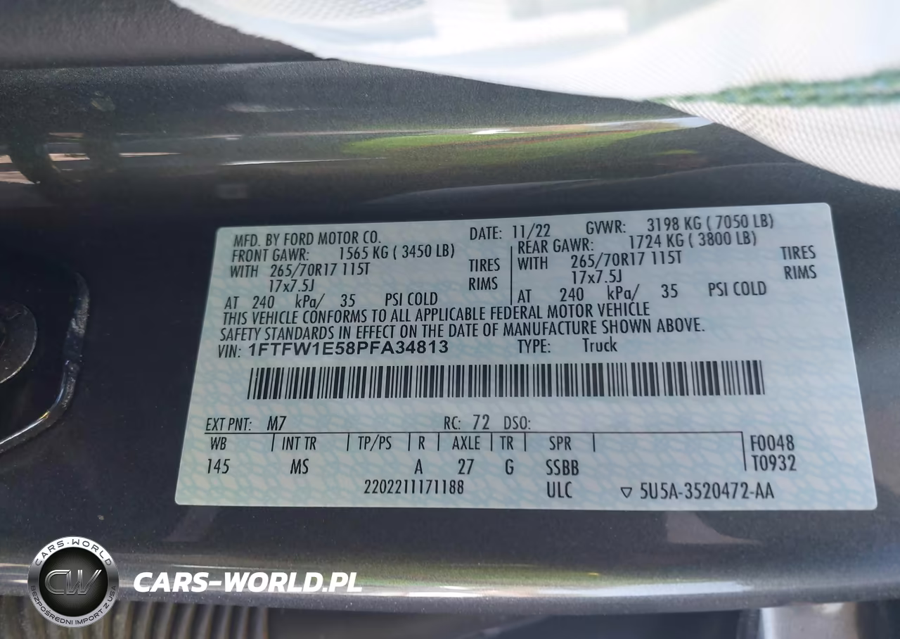 2023 Ford F-150 Xlt VIN:1FTFW1E58PFA34813 - 9