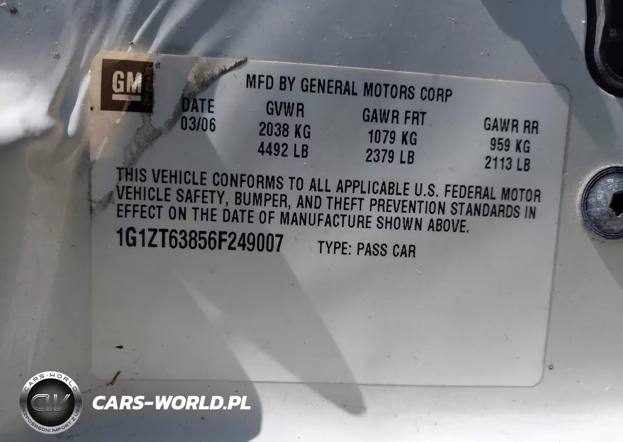 2006 Chevrolet Malibu Maxx Lt VIN:1G1ZT63856F249007 - 9