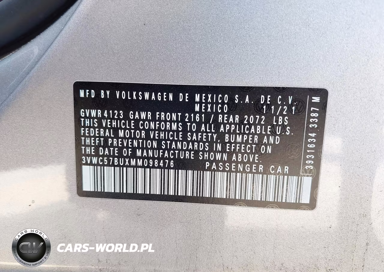 2021 Volkswagen Jetta 1.4T R-Line-1.4T S-1.4T Se VIN:3VWC57BUXMM098476 - 9