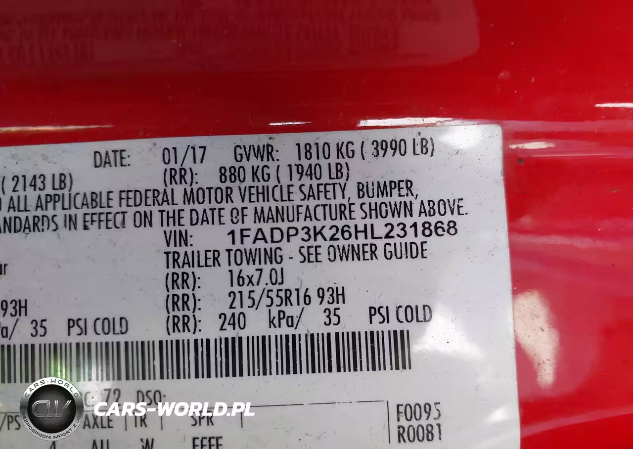 2017 Ford Focus Se VIN:1FADP3K26HL231868 - 9
