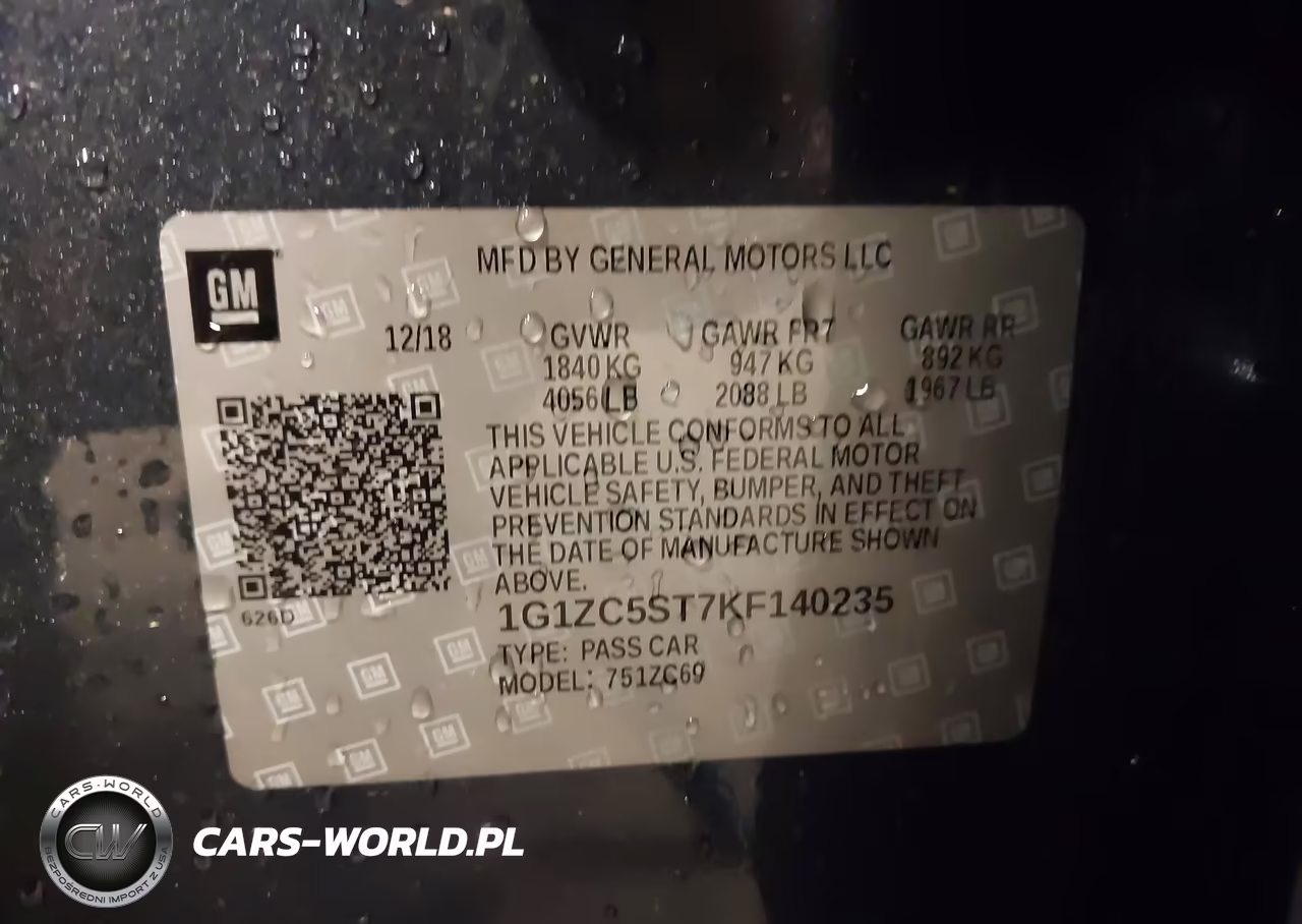 2019 Chevrolet Malibu 1Fl VIN:1G1ZC5ST7KF140235 - 9