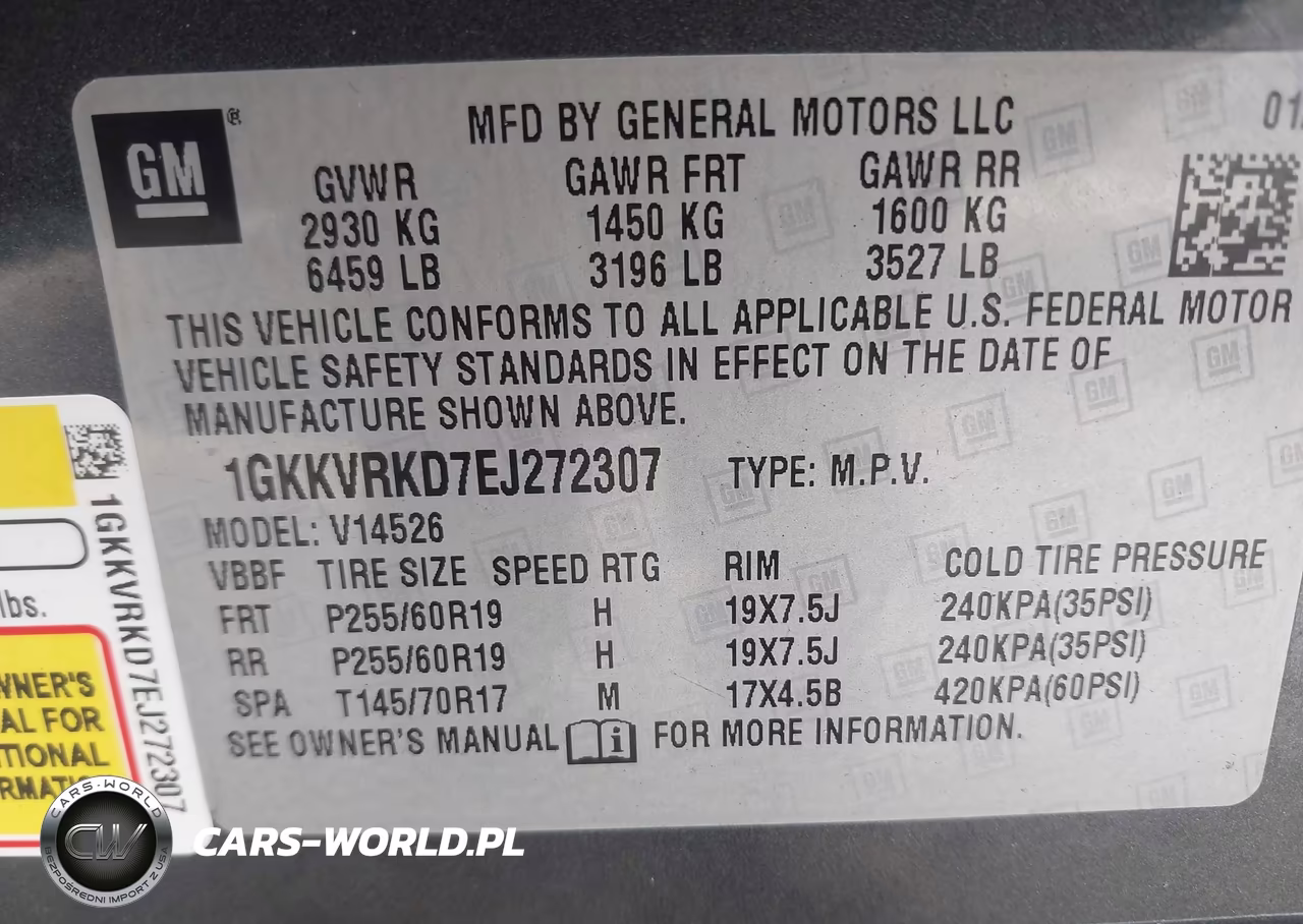 2014 GMC Acadia Slt-1 VIN:1GKKVRKD7EJ272307 - 9