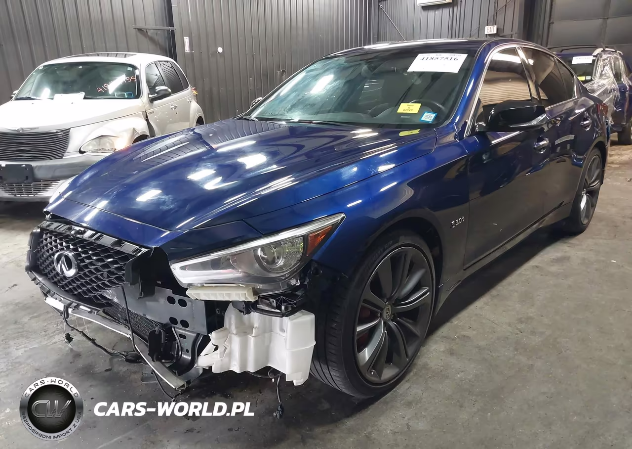 2019 Infiniti Q50 3.0T Red Sport 400 VIN:JN1FV7AR0KM830378 - 2