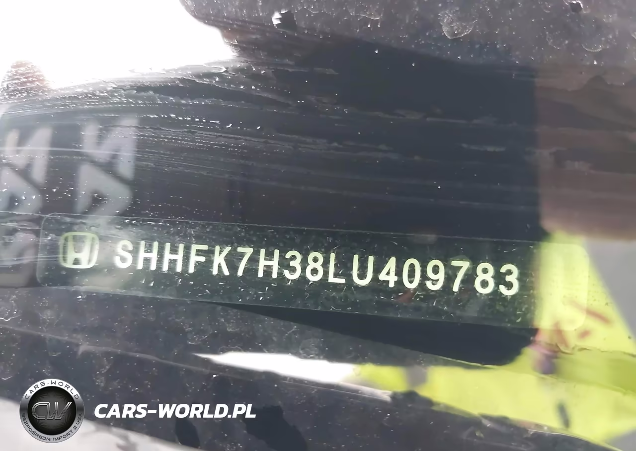 2020 Honda Civic Lx VIN:SHHFK7H38LU409783 - 9