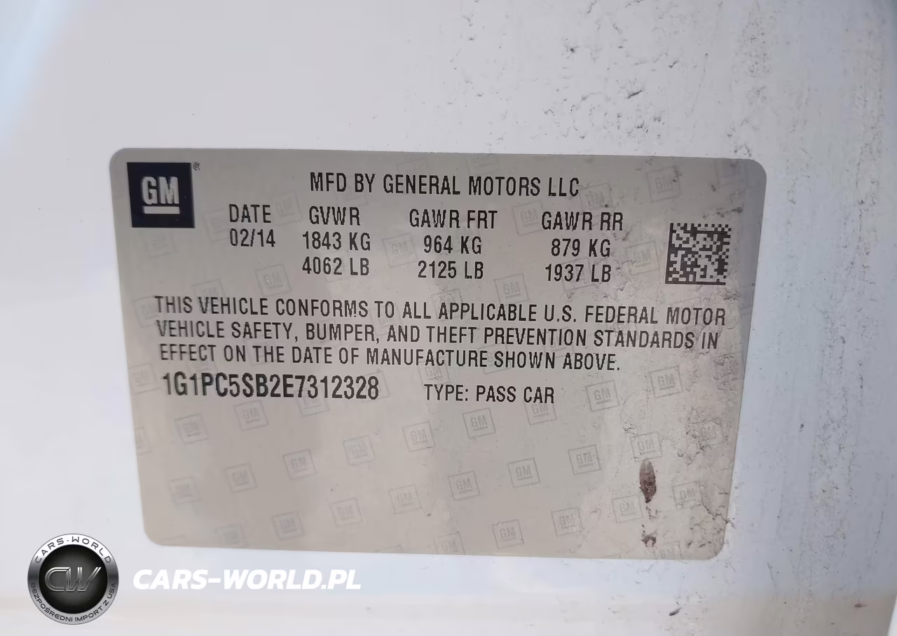 2014 Chevrolet Cruze 1Lt Auto VIN:1G1PC5SB2E7312328 - 9