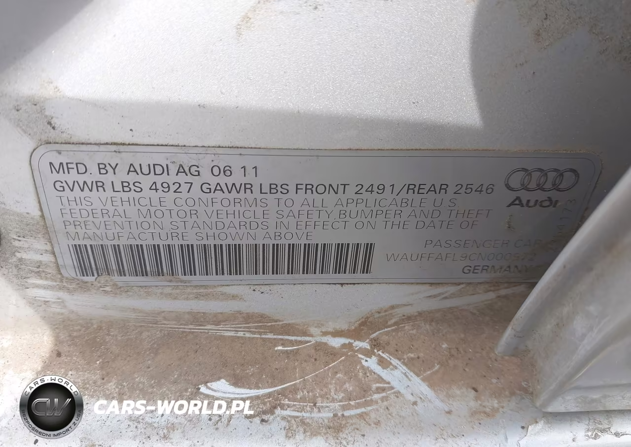 2012 Audi A4 2.0T Premium VIN:WAUFFAFL9CN000972 - 9