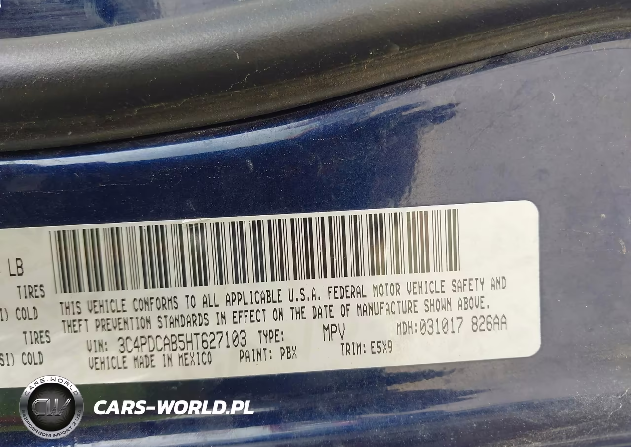 2017 Dodge Journey Se VIN:3C4PDCAB5HT627103 - 9