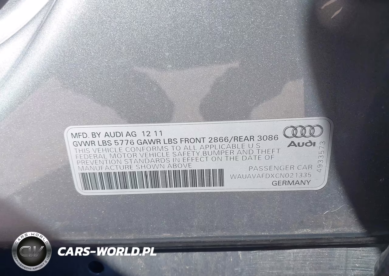 2012 Audi A8 4.2 VIN:WAUAVAFDXCN021335 - 9