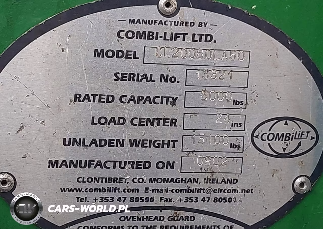 2009 Miscellaneous Combilift C6000 VIN:00000000000013321 - 9