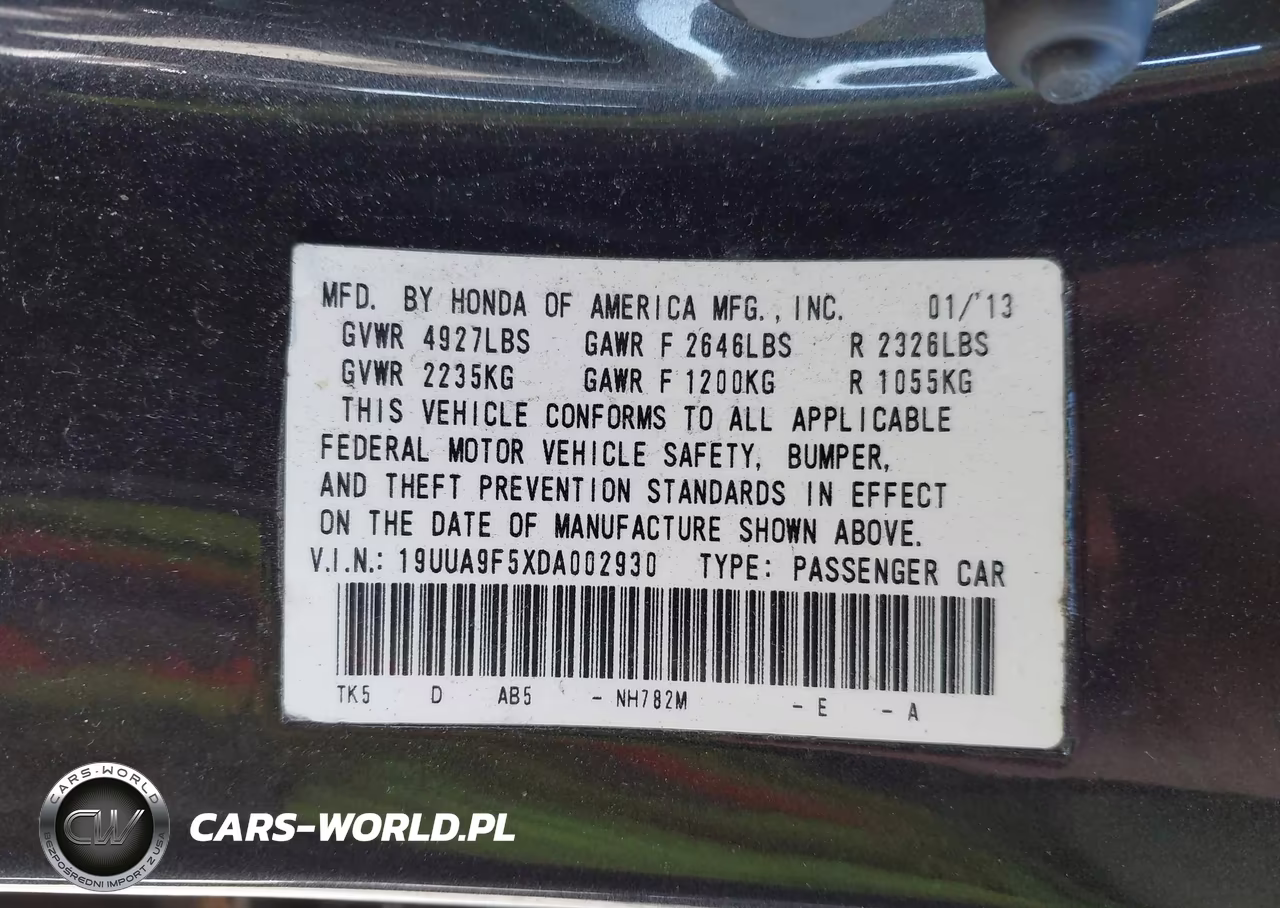 2013 Acura Tl 3.7 VIN:19UUA9F5XDA002930 - 9