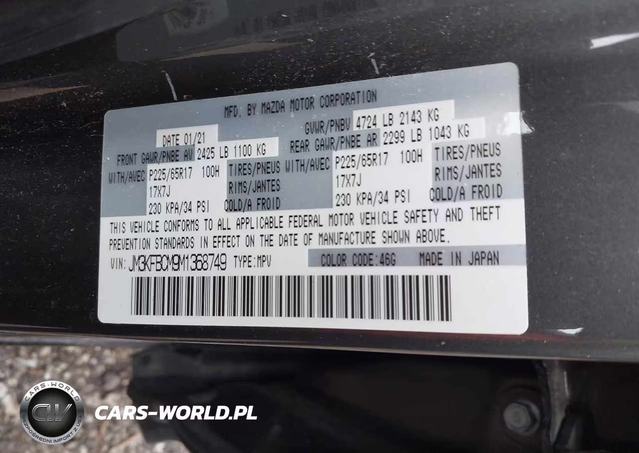 2021 Mazda Cx-5 Touring VIN:JM3KFBCM9M1368749 - 9