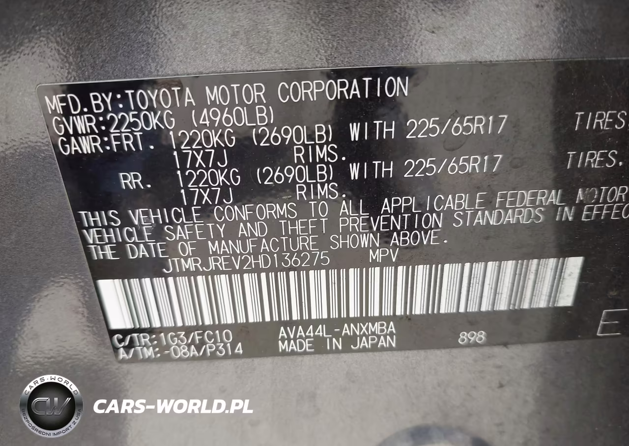 2017 Toyota Rav4 Hybrid Xle VIN:JTMRJREV2HD136275 - 9