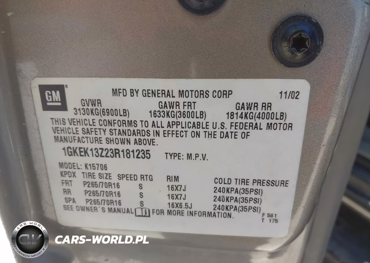 2003 GMC Yukon Slt VIN:1GKEK13Z23R181235 - 9