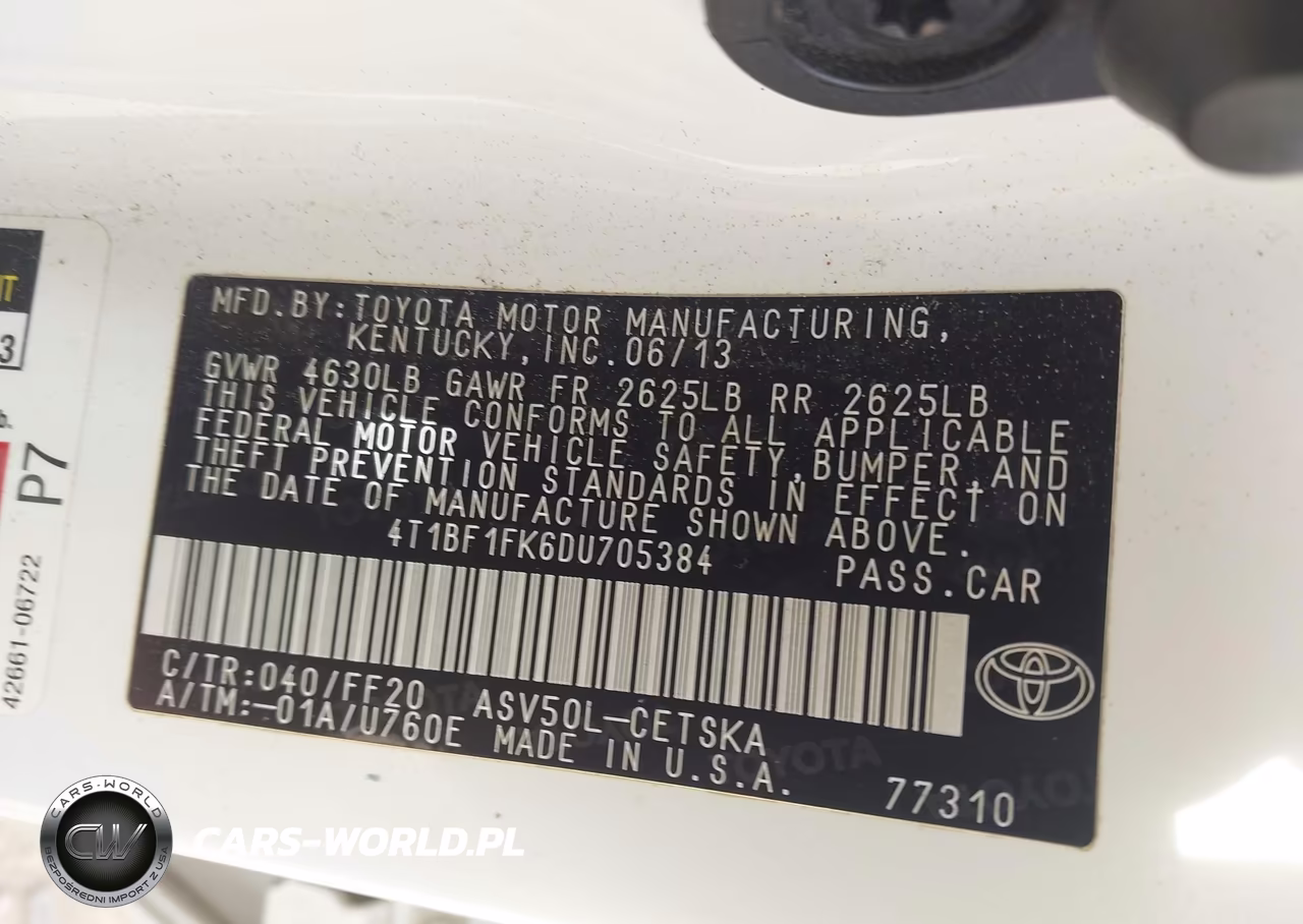 2016 Toyota Camry Se VIN:4T1BF1FK6DU705384 - 9