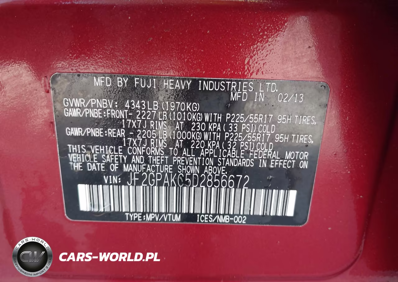 2013 Subaru Xv Crosstrek 2.0I Limited VIN:JF2GPAKC5D2856672 - 9