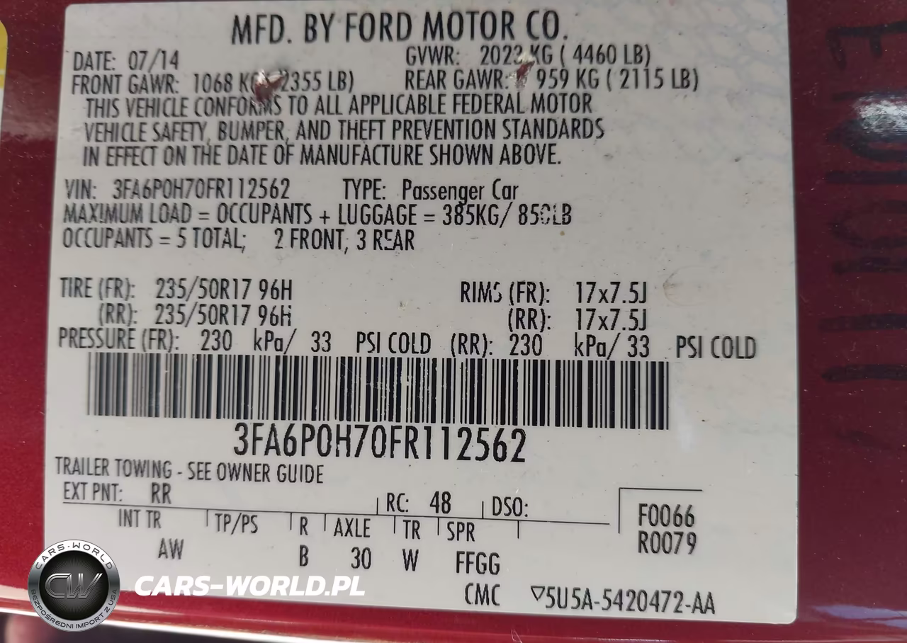 2015 Ford Fusion Se VIN:3FA6P0H70FR112562 - 9