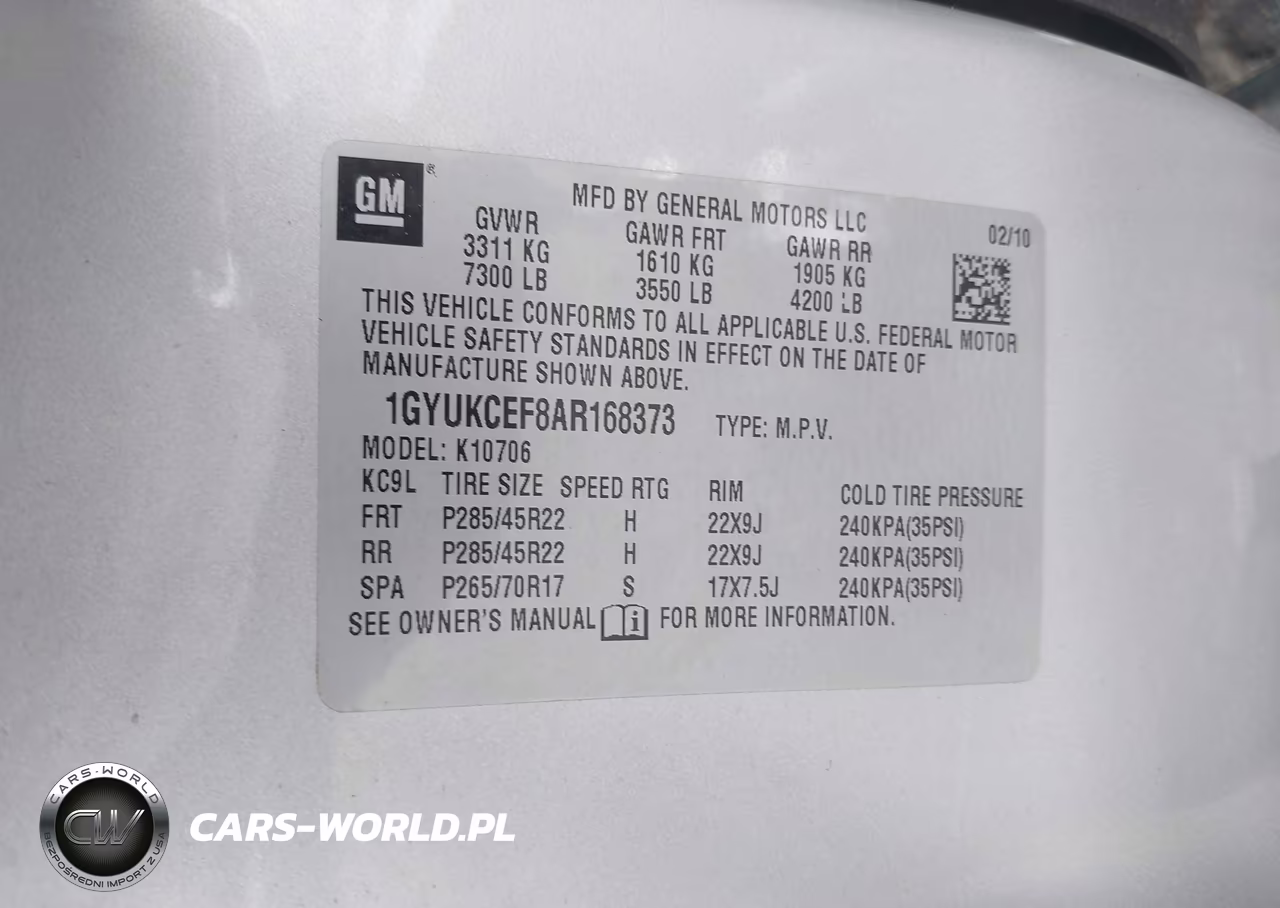 2010 Cadillac Escalade Premium VIN:1GYUKCEF8AR168373 - 9