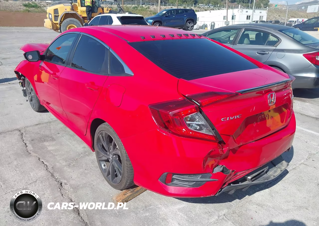 2019 Honda Civic Sport VIN:2HGFC2F89KH525648 - 3