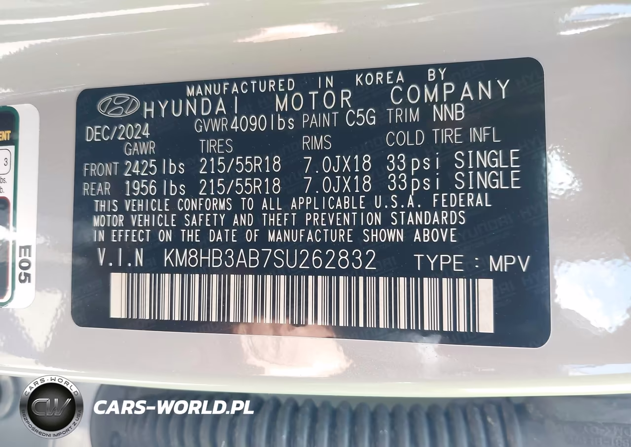 2025 Hyundai Kona Sel VIN:KM8HB3AB7SU262832 - 9