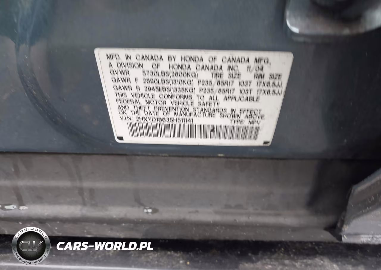 2005 Acura Mdx VIN:2HNYD18635H511141 - 9